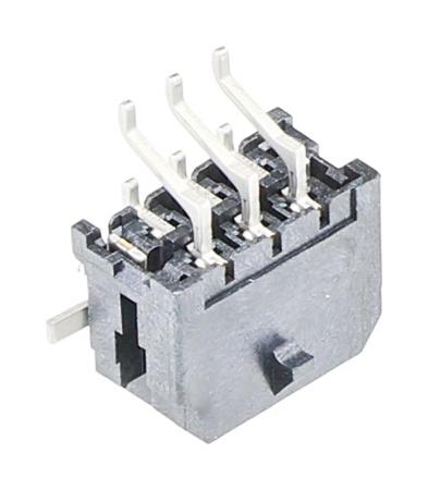 43045-0610 Molex MICRO-FIT 3.0 43045, 3mm Pitch, 6 Way, 2 Row, Right Angle PCB Header, Surface Mount