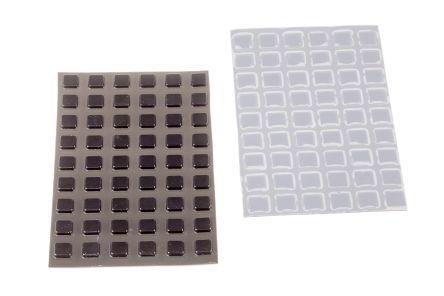 PD-2100BL RS Pro Square Anti Vibration Feet PD.2100BL PUR +65°C -34°C