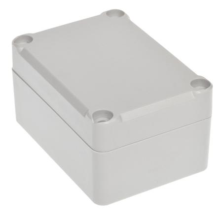 186-2268 RS PRO Grey ABS Enclosure, IP67, IK09, Grey Lid, 70 x 50 x 36.75mm