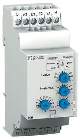 84871120 Crouzet Current Monitoring Relay, 3 Phase, DPDT, DIN Rail