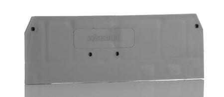 280-314 WAGO 280 Series End and Intermediate Plate for Use with 280 Series Terminal Blocks