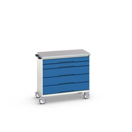 16927050.11 Bott, 5 Drawer Sheet Steel Floor Standing Cabinet, 1050 x 600 x 980mm