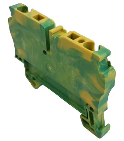 1036300000 Weidmuller 4-Way WDK 2.5PE Double Deck Earth Terminal Block, 1.5 → 150mm², 26 → 12 AWG Wire, Screw Down,