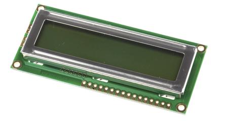 162C-BA-BC Displaytech  Alphanumeric Reflective LCD Monochrome Display Green, 2 Rows by 16 Characters