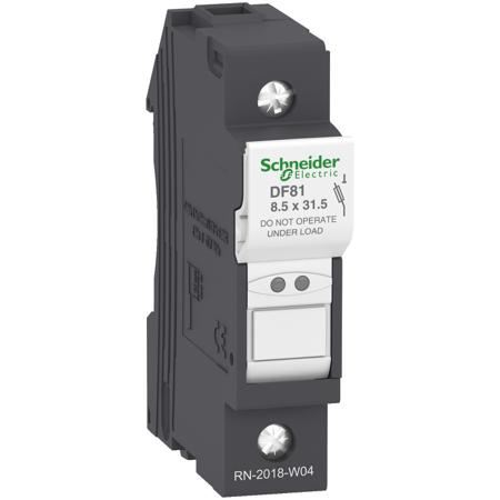 DF81 Schneider Electric 25A Fuse Holder for 8.5 x 31.5mm Fuse, 1P, 400V ac
