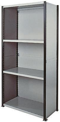 519-425 RS Pro Steel Grey Modular Shelving Clad Starter Bay, 2100mm, 1000mm x 1m x 500mm