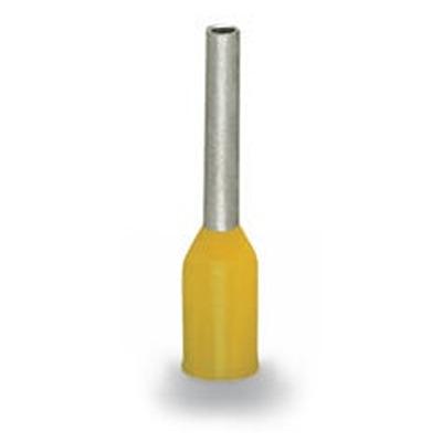 216-321-1 WAGO, 216 Insulated Ferrule, 10mm Pin Length, 2.3mm Pin Diameter, Yellow