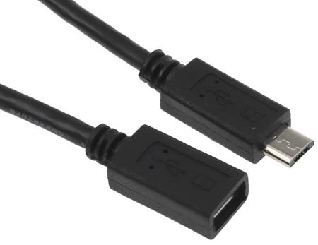 USBUBEXT50CM StarTech.com USB 2.0, Male Micro USB B to Female Micro USB B, 480Mbps, 500mm