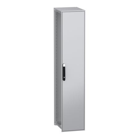 NSYSFN20450 Schneider Electric PanelSeT SFN Series Galvanised Steel Single-Door-Door Floor Standing Enclosure, Plain Door Door,