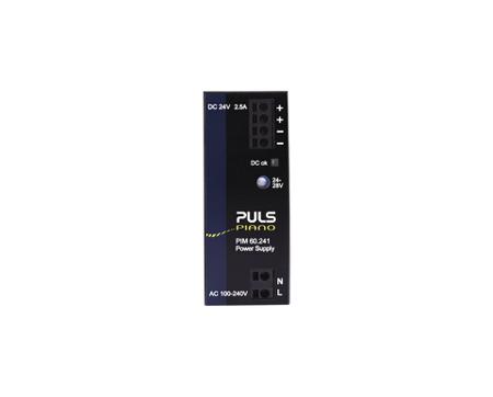PIM60-241 PULS PIM60 DIN Rail Power Supply, 240V ac Input, 24V dc Output, 2.5A Output, 60W