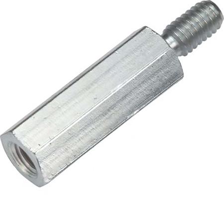 971450611 Wurth Elektronik Standoff, M6 Thread, 45mm Body, Steel, Female/Male