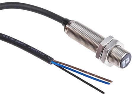 206-6140 RS PRO Inductive Threaded Barrel Proximity Sensor, M12, 4 mm Detection, PNP NO, 10 → 30 V dc