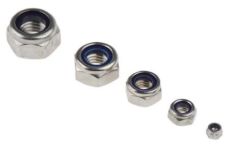 200-9813 RS PRO Stainless Steel Self Locking Nuts Box, 545 Pieces