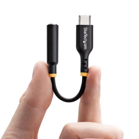 USBCAUDIO2 StarTech.com USB 2.0, Male USB C to Female 3.5 mm Jack, 480Mbps, 127mm
