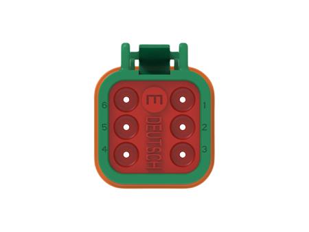 DT06-6S-TE03 TE Connectivity, DT06-6S Automotive Connector Socket Green Cable 6 Way, Cable Termination