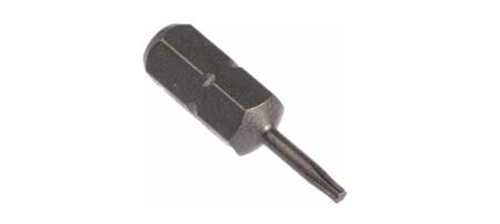 265-8337 Torx Screwdriver Bit, T6 Tip, 1/4in Drive, 25mm Overall