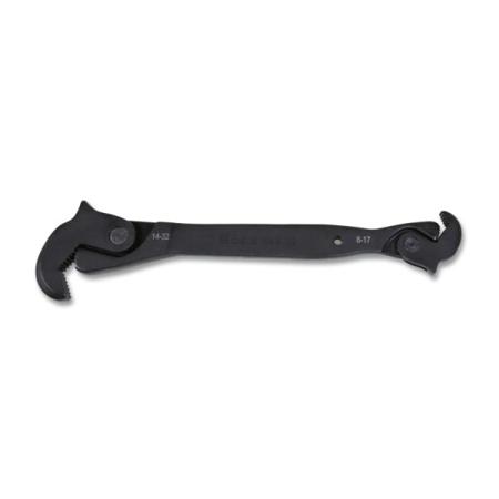 186 8-32 BETA Pipe Wrench, 260 mm Overall, 8 → 32mm Jaw Capacity, Straight Handle