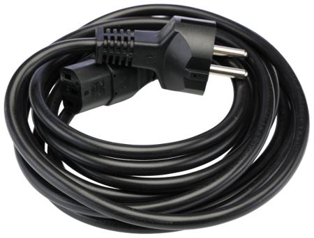 558-949 RS PRO Straight IEC C13 Socket to Straight CEE 7/7 Plug Power Cord, 3m