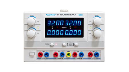 P6210 PeakTech PeakTech 6210 Series Digital Bench Power Supply, 0 → 30V dc, 0 → 65A, 3-Output, 2 x 150W