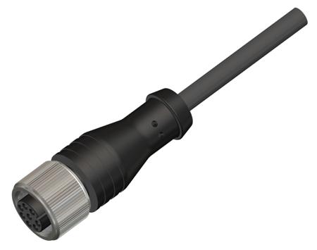 283-4907 RS PRO Straight Female 8 way M12 to Actuator/Sensor Cable, 15m
