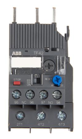 1SAZ721201R1051--TF42-24 ABB Thermal Overload Relay - 1NO + 1NC, 20 → 24 A F.L.C, 24 A Contact Rating, 2.6 W, 3P