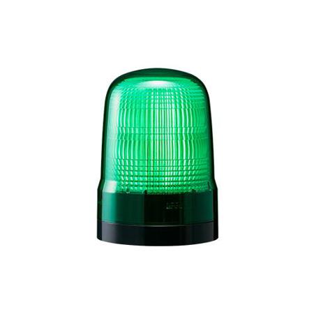 SL10-M2KTN-G Patlite SL Series Green Flashing Beacon, 100→ 240 VAC, Base Mount, LED Bulb, IP66