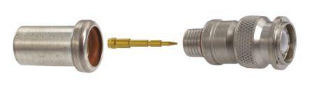 5225555-7 TE Connectivity Straight standard 50Ω Cable Mount TNC Connector, Crimp Termination, Coaxial