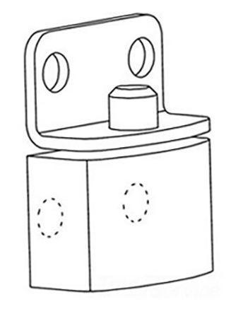 PSF170K Door Hinge Bracket for use with PROLINE