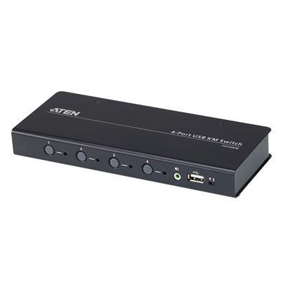 CS724KM Aten 4 Port 16 USB KVM Switch, 3.5 mm Jack