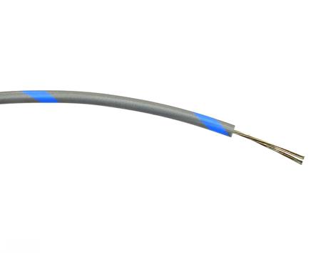267-5853 Blue/Grey 0.22 mm² Hook Up Wire, 7/0.2 mm, 100m, PVC Insulation
