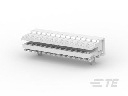 3-1534797-3 TE Connectivity 3-153 Series Right Angle Receptacle Edge Connector, Cable Mount, 13-Contacts, 2.5mm Pitch, 1-Row, IDC