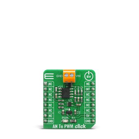 MIKROE-4060 MikroElektronika  AN to PWM Click mikroBus Click Board Signal Conversion Development Tool