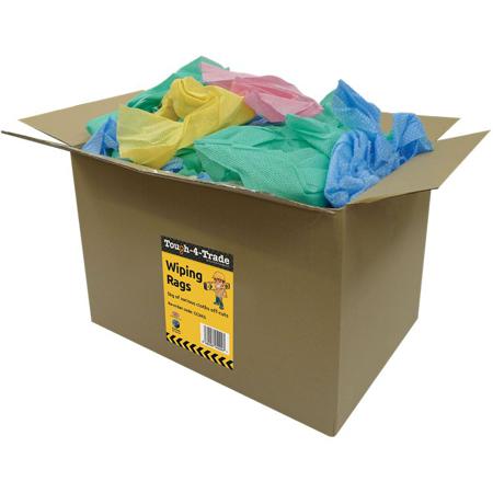 CC5KG EcoTech EcoTex Multi Colour Cloths for Industrial Cleaning, Dry Use, Box of 25, 40 x 36cm, Single Use