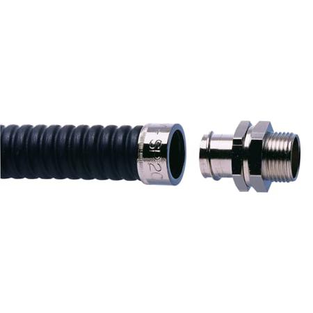 7TCA296020R0299 ABB Straight-Swivel External Thread, Conduit Fitting, M50, Nickel Plated Brass, Metallic