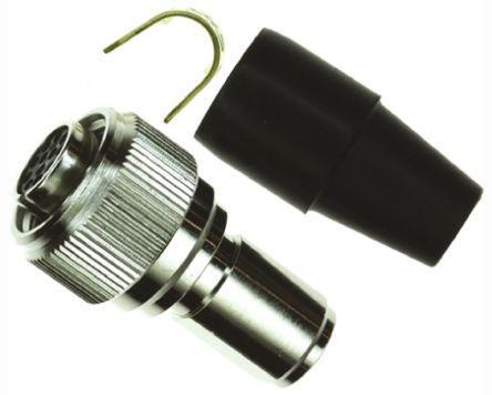 HR10A-10TPA-12S-73- Hirose HR10 Series, 12 Pole Cable Mount Micro Connector Plug, with Female Contacts