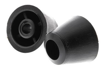 50842 RS Pro Round Anti Vibration Feet  ,19mm dia. LDPE +70°C -30°C