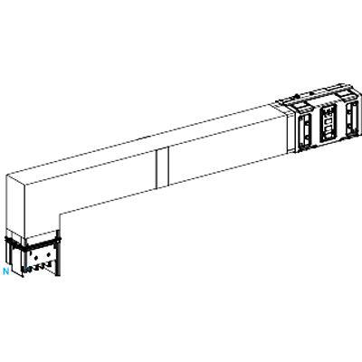 KSA630DLF42F Schneider Electric Flexible Elbow Busbar Trunking, 1.2m, 630A, Canalis Series