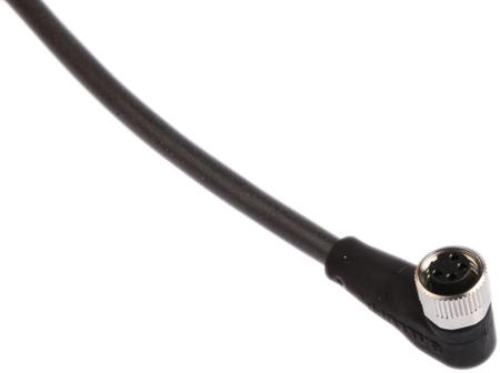 BCC-M324-0000-10-003-PX0434-050 BALLUFF M8 4-Pin 5m Female Connecting Cable for use with M8 Angled Connector, 30 V