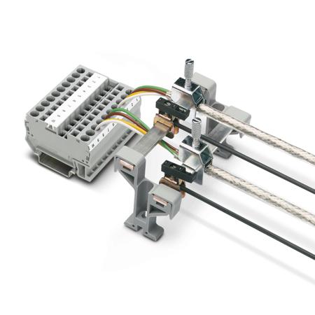 404431 Phoenix Contact AB2/SS Fixing Bracket for use with 3 mm x 10 mm or 6 mm x 6 mm busbar