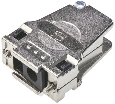 09670090334 HARTING D-Sub Series Metal Right Angle D Sub Backshell, 9 Way, Strain Relief