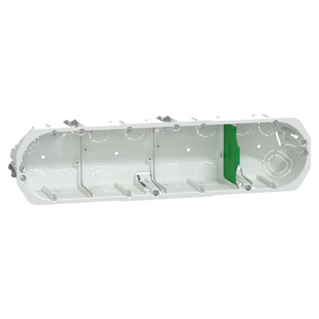 IMT35945 Schneider Electric Multifix White Back Boxes, IP20, Flush Mount Mount, 4 Gangs, 67 x 50mm