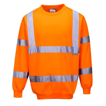 B303ORRL Portwest B303O Orange 35% Cotton, 65% Polyester Sweat Shirt L