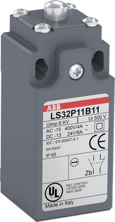 1SBV010211R1320 ABB Roller Lever Limit Switch, 1NO/1NC, IP66, Zinc Alloy Housing, 400V ac ac Max