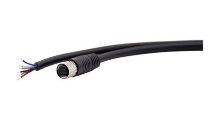 RND 205-01151 RND Female 6 way Straight M8 to Free End Cable Connector Cable, 5 m