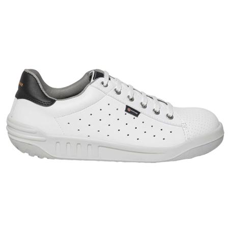 07JOPPA7827PT40 Parade Joppa Unisex Black, White Stainless Steel Toe Capped Safety Trainers, UK 6.5, EU 40