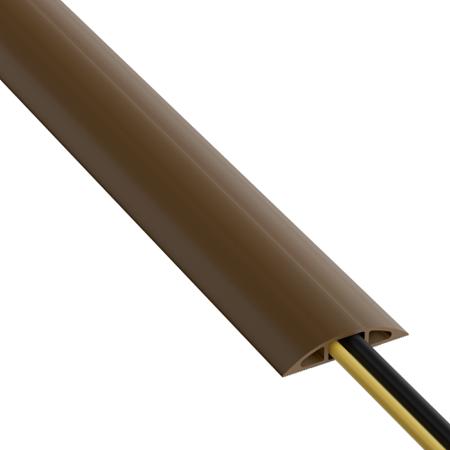 137-628 RS PRO 1.8m Brown Cable Cover in PVC, 17mm Inside dia.