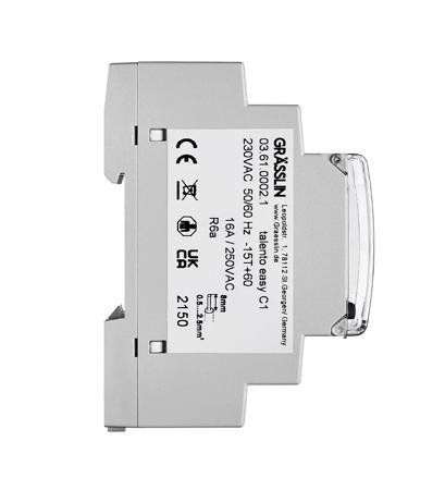 03-61-0002-1 Grasslin Analogue Time Switch 230 V ac, 1-Channel