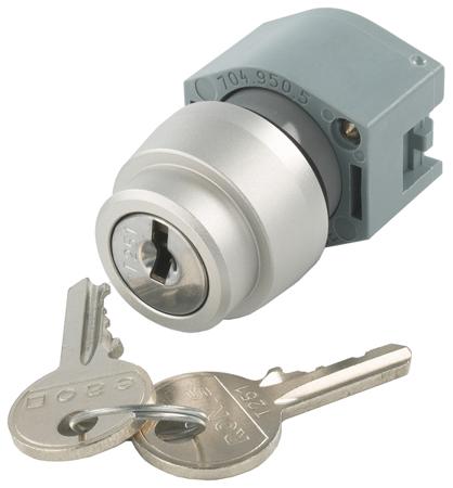 704.121.0 EAO IP65 Key Switch 2-Way Straight-Key