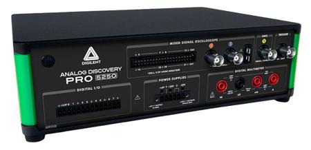 471-058 Digilent ADP5250 Analog Discovery Pro Series, 100MHz Bench Mixed Domain Oscilloscope, 34 Digital Channels