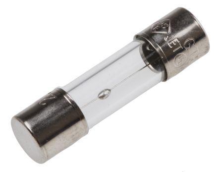 911-3408 RS Pro GTE Glass Cartridge Fuse, 2.25A, Fuse Speed T, 5 x 20mm